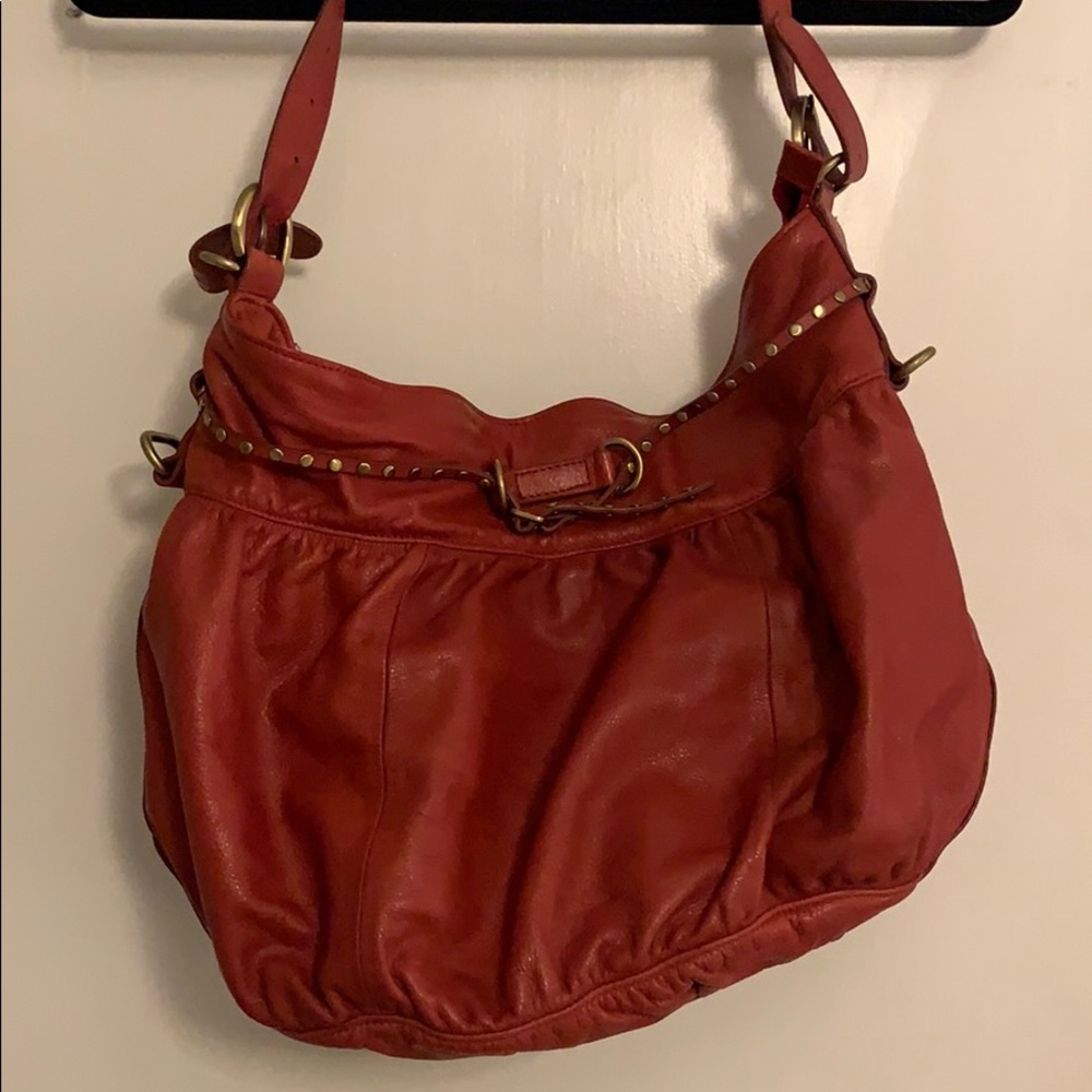 Co-Lab Red Real Leather Purse